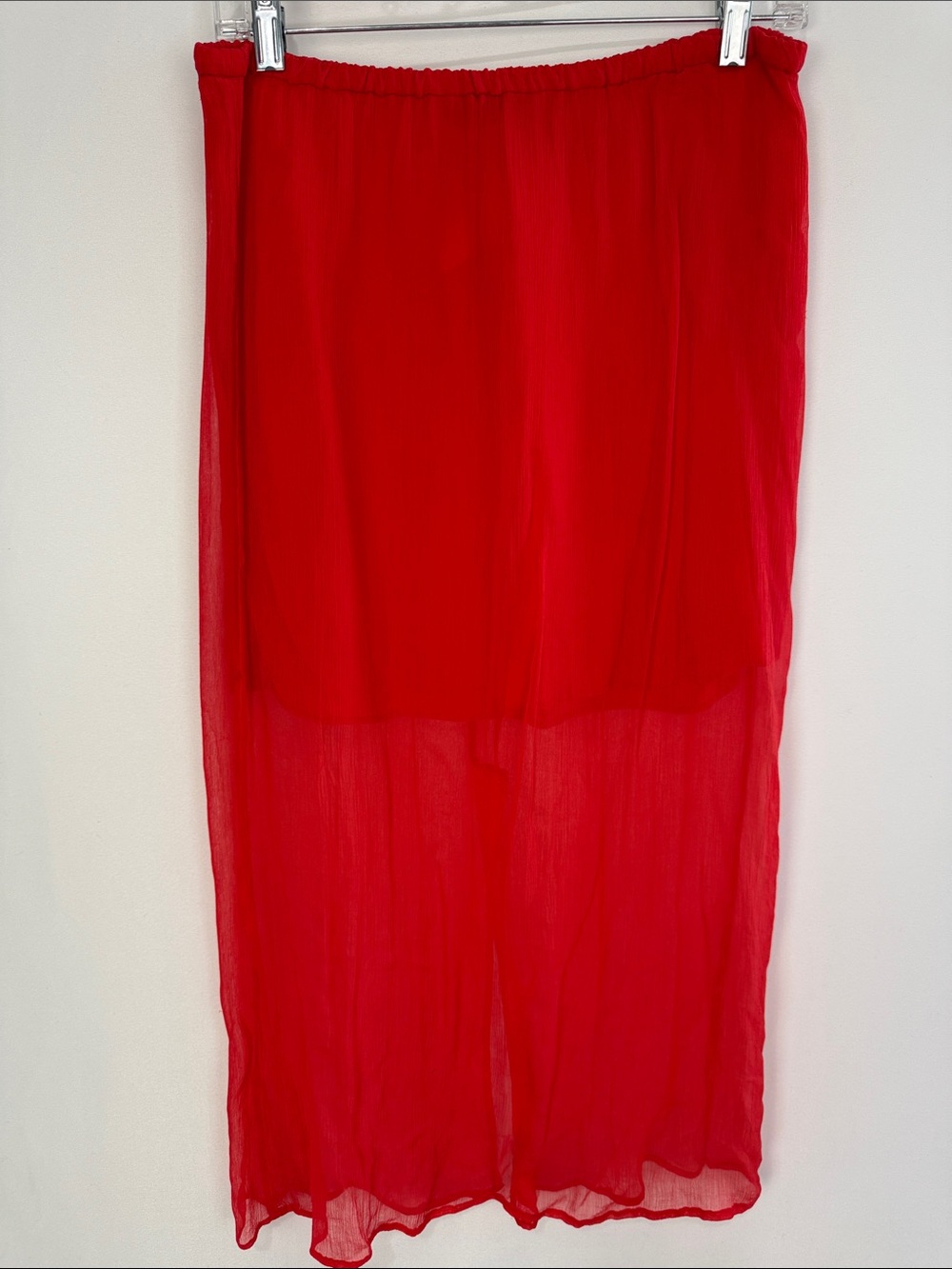 J CREW RED W MINI UNDER SKIRT - Picture 2 of 7